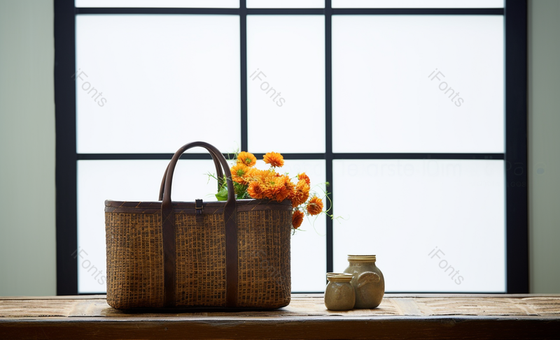 竹篮包里装着花现代室内家居背景图,高清,摄影图,摄影图片,图片大全,摄影图免费下载